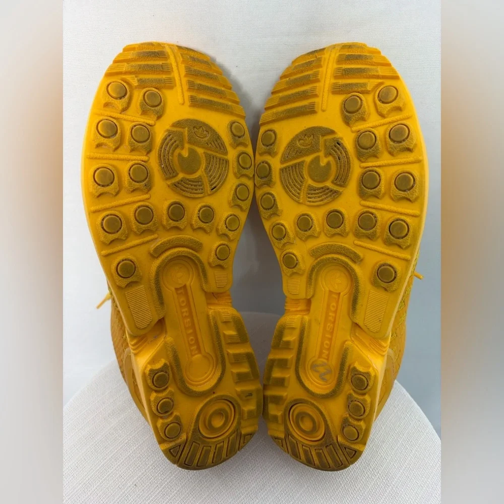 Adidas ZX Women’s Size 6.5 Flux Weave Yellow Sneakers(B73)✨✨